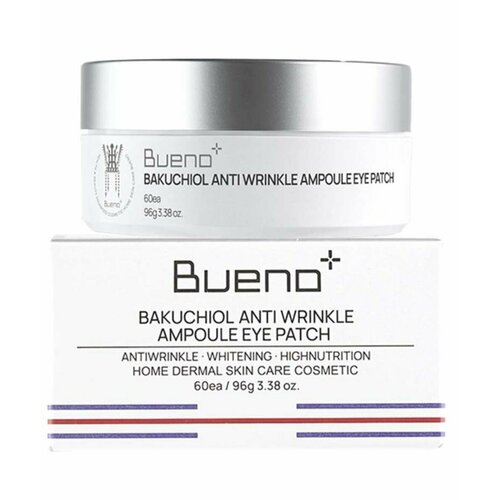 Bueno Подтягивающие патчи с бакучиолом и витамином С Bakuchiol Anti Wrinkle Eye Patch 60 шт 2590₽