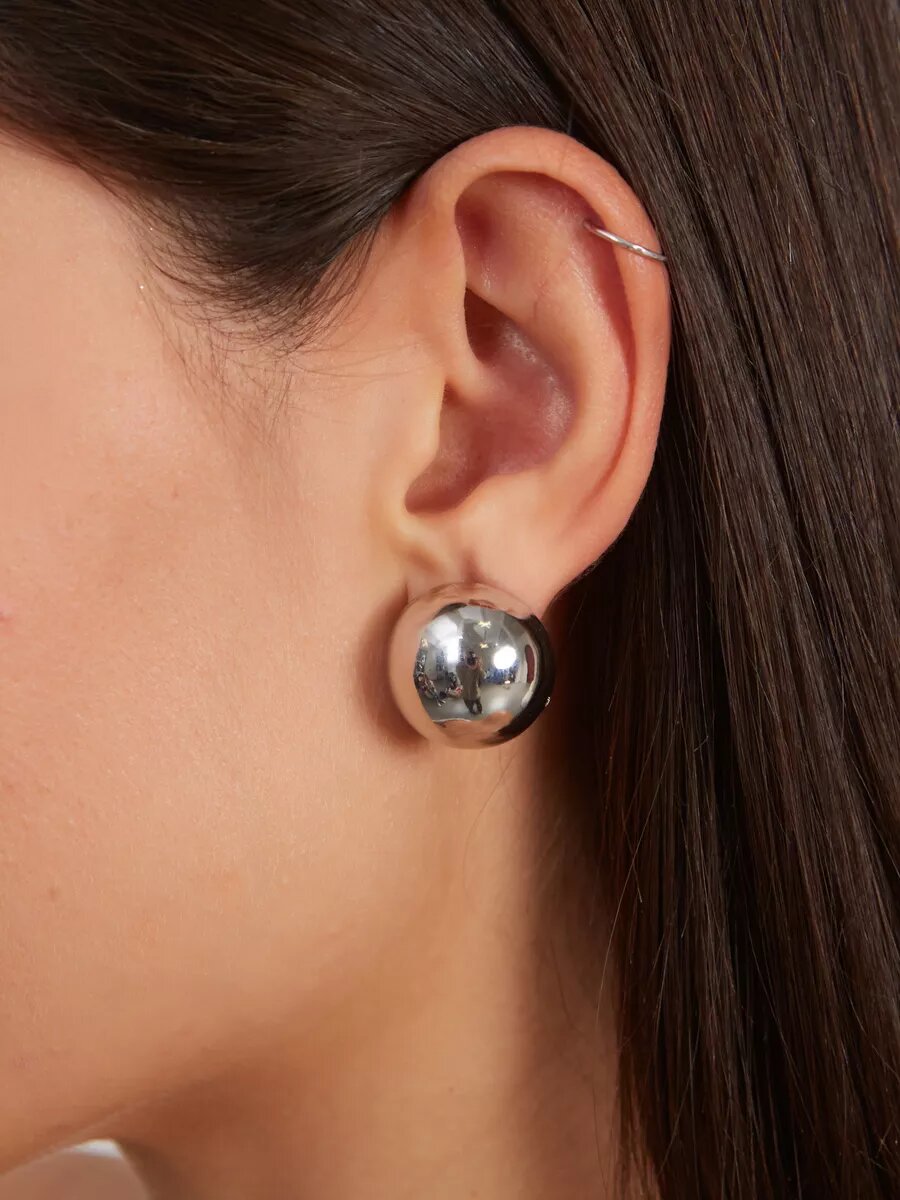 Серьги MAIRA, размер 20 мм, серебро — фото 1