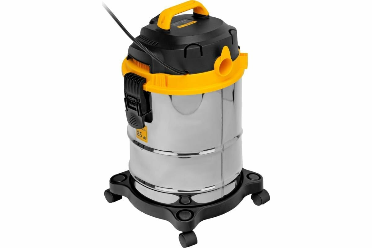 фото Пылесос строительный SVC15, 1200 Вт, бак 15 л, шланг 2 м Denzel