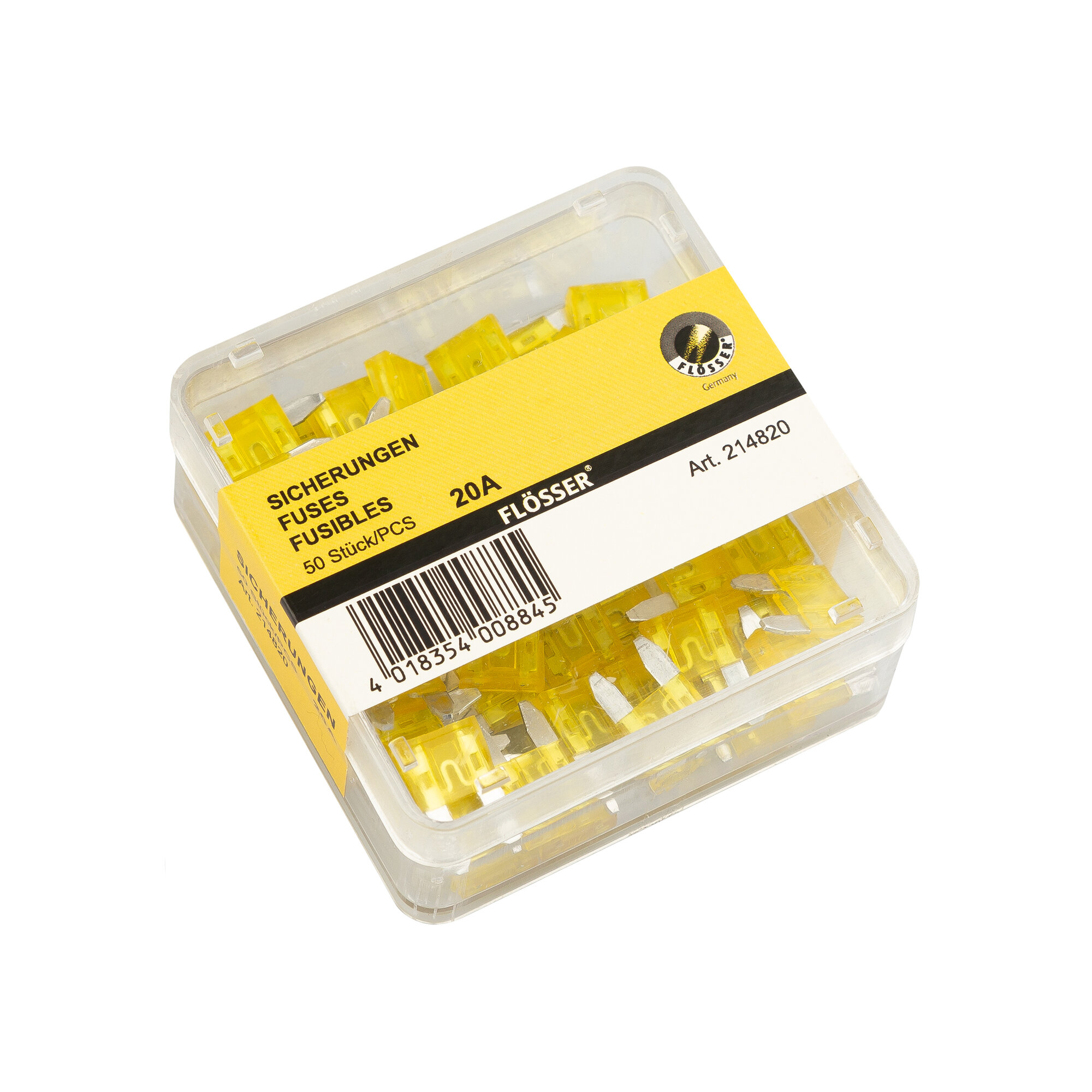 фото Предохранитель плоский Mini 20A в пл. коробке 50шт (FLOSSER)