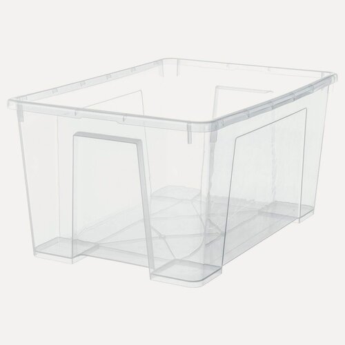 Изображение товара SAMLA Контейнер икеа, 45л прозрачный/без крышки 56х39х28 см (40376440)