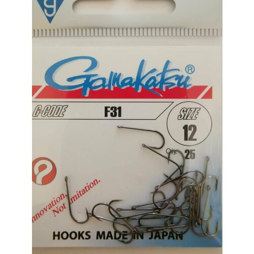 Крючок Gamakatsu F31 №12 (25шт)