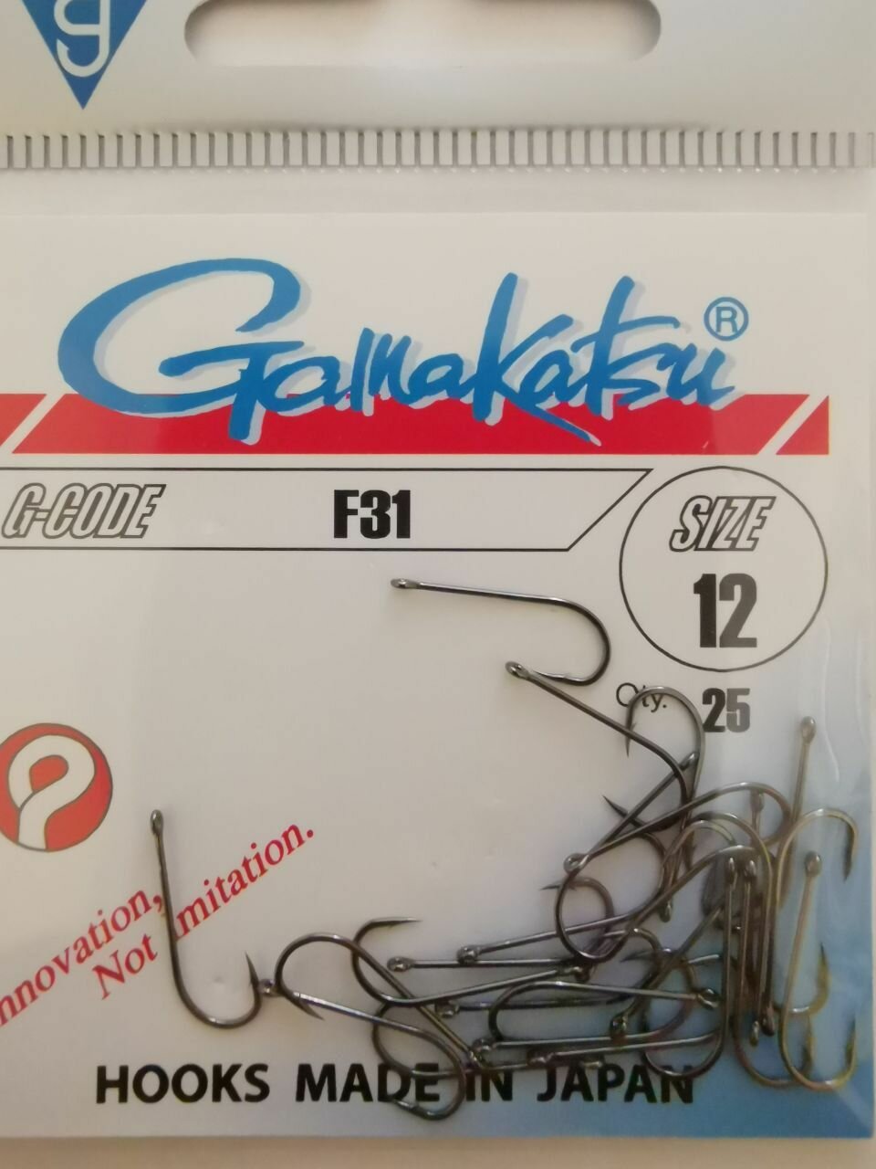 Крючок Gamakatsu F31 №12 (25шт)