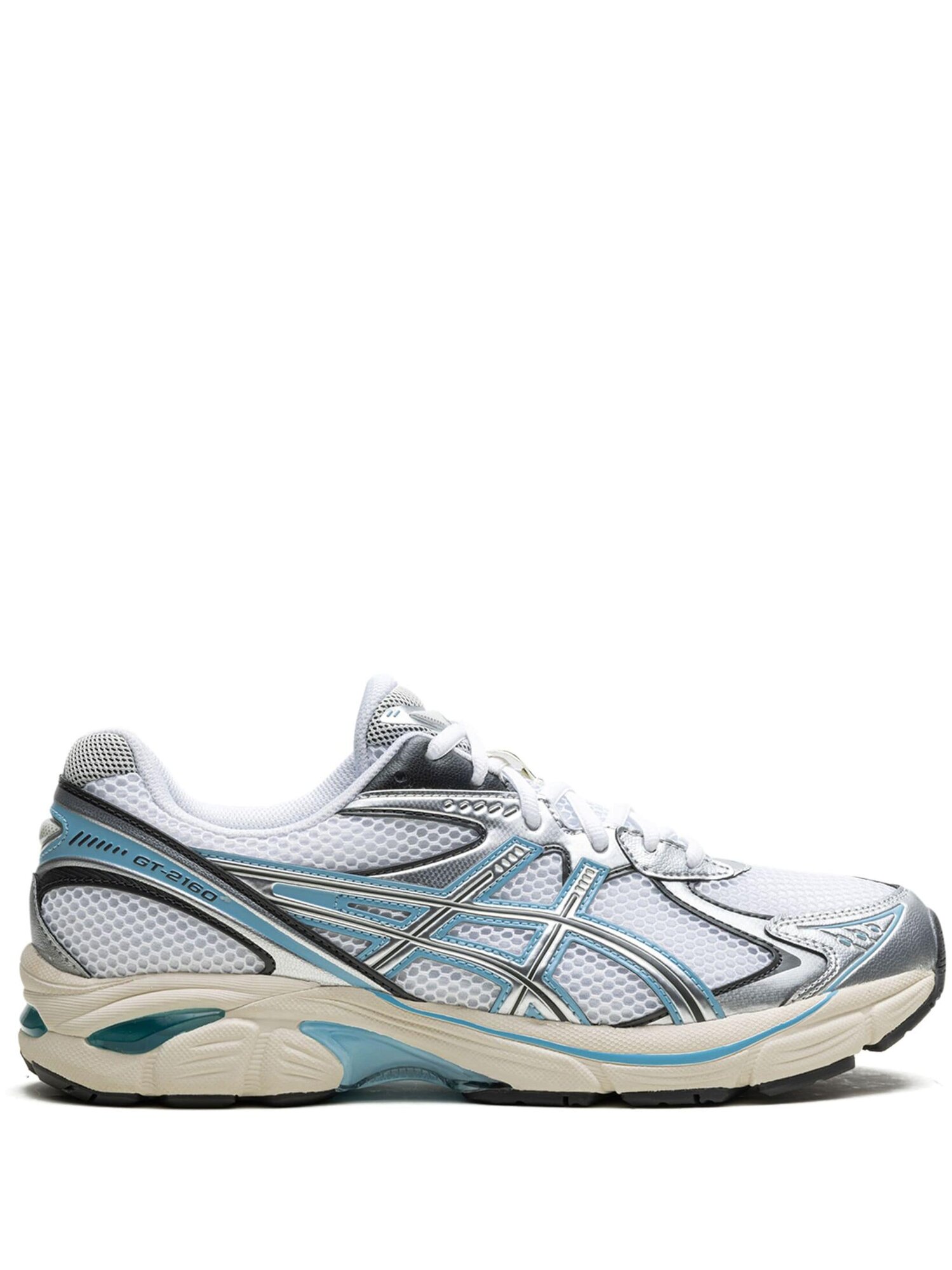 Кроссовки ASICS, размер 4,5 US, серебристый