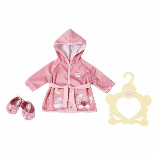 Zapf Creation Уютный халатик и тапочки для кукол baby Annabell 701997 розовый