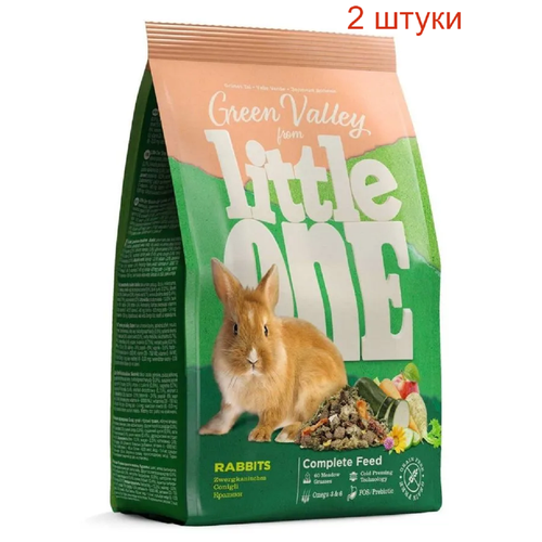 Little One Зеленая долина Корм для кроликов из разнотравья 750г (2 шт)