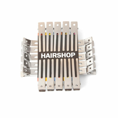 Hairshop Зажим парикмахерский металл 45 мм 20шт в упак вилка 165₽