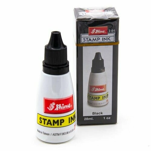 Shiny Штемпельная краска на водной основе 28 мл черная