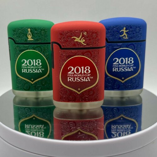 Набор зажигалок 3 шт джет ZL-3 ZENGAZ газовые FIFA 2018