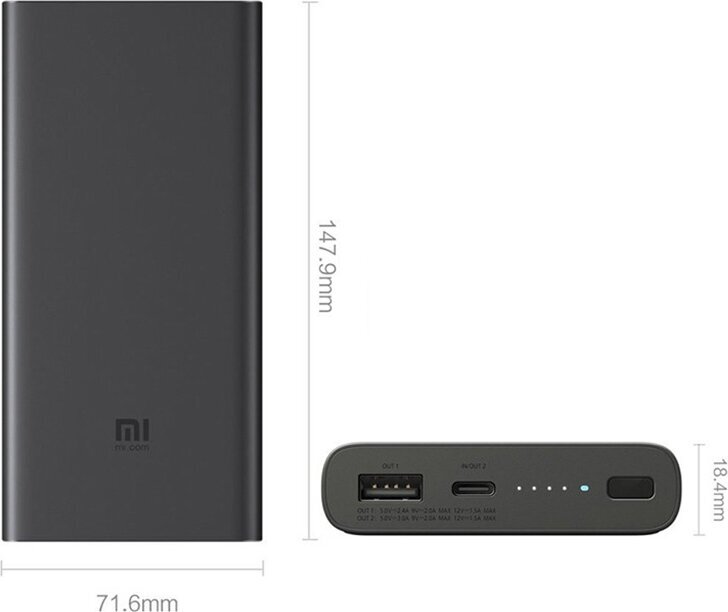 Аккумулятор Xiaomi Mi Wireless Power Bank Essential / Youth Edition, 10000 mAh (WPB15ZM), черный — фото 1