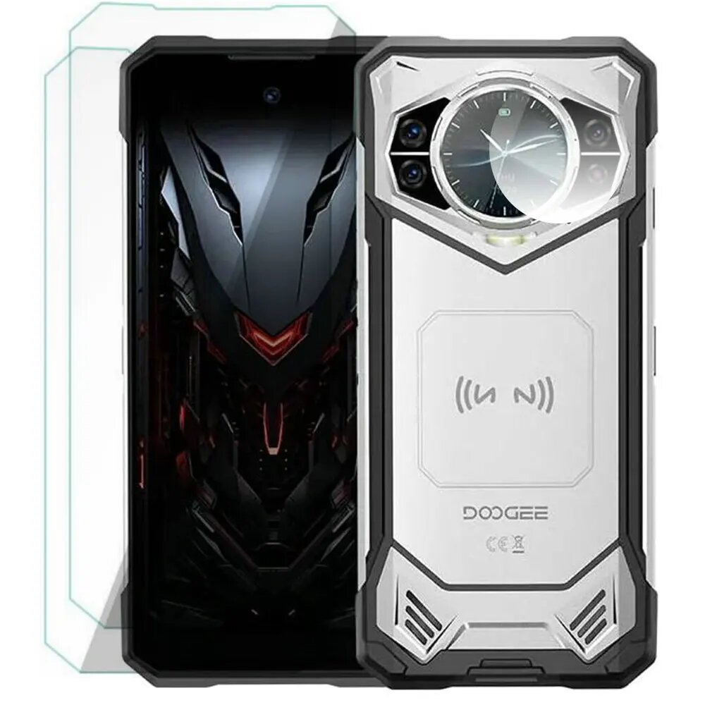 Защитное стекло для DOOGEE S200, закаленное стекло для защиты экрана камеры DOOGEE S200, 2 front glass 1lens, For DOOGEE S200