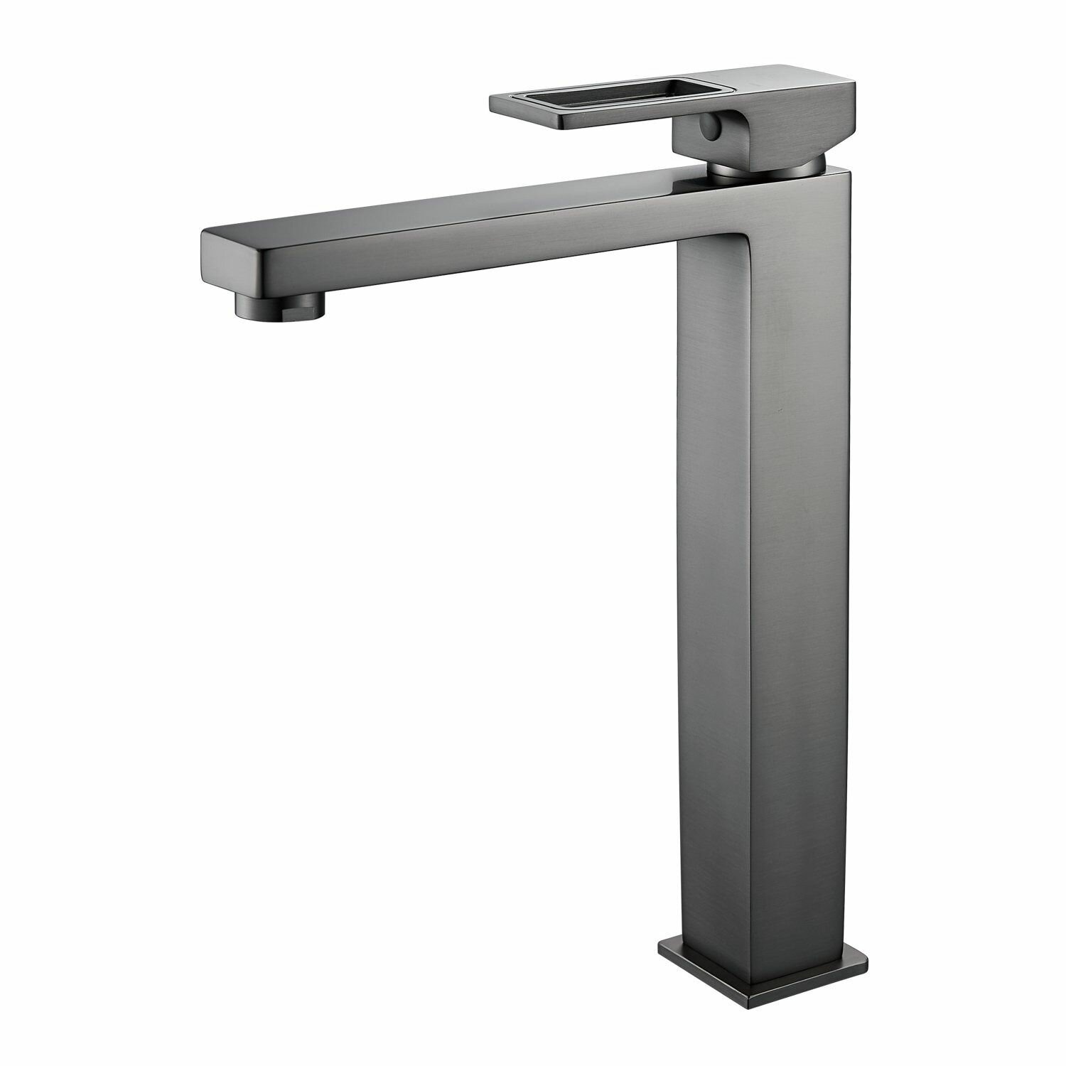 Смеситель для раковины Raffine, F1196T, "оружейная сталь", латунь, — фото 1