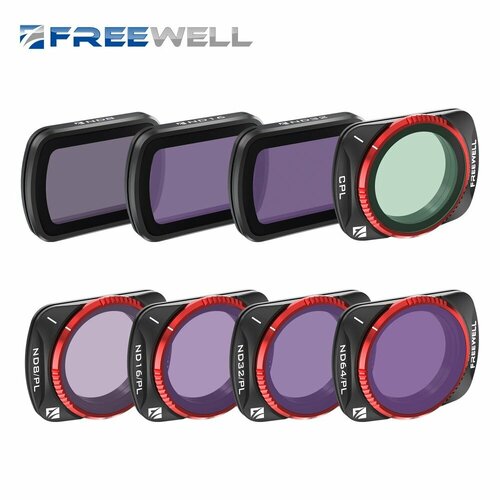 Freewell DJI Osmo Pocket 3-All Day-8Pack Комплект фильтров для кармана 3 улучшить выстрелы с магнитной установкой