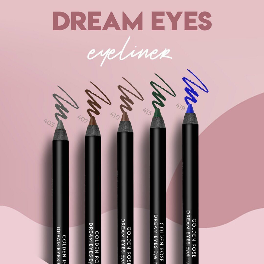 Карандаш для гпаз т. м. "GOLDEN ROSE" DREAM EYES EYELINER, тон 426 — фото 1