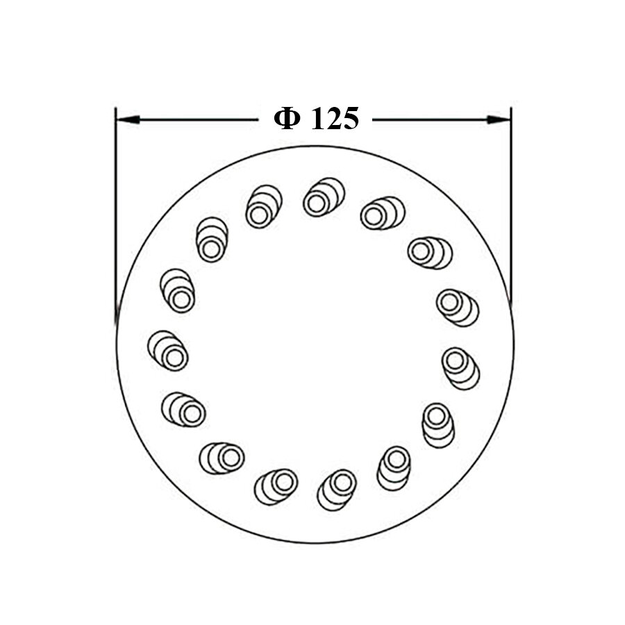 Фонтанная насадка "Песочные часы" Pondtech SL40, серебристый, нержавеющая сталь — фото 1