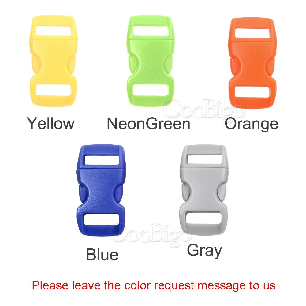 CooBigo Пряжки для браслетов из паракорда 50 шт Other Colors Click 10pcs