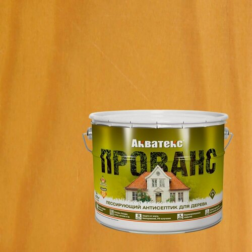 Изображение товара Лессирующий антисептик для дерева Акватекс Прованс (9л) калужница
