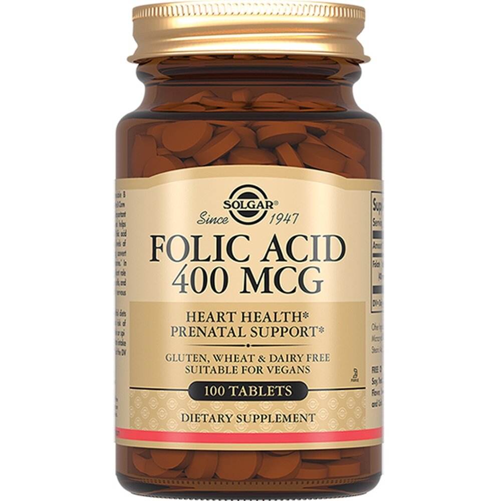 БАД Solgar Таблетки "Фолиевая кислота", 100 шт. Folic Acid 400 mcg