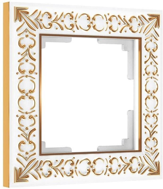 Werkel Рамка Werkel Antik на 1 пост белое золото WL07-Frame-01