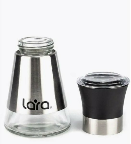 LARA Мельничка для перца 100мл, сталь + пластик (LR08-70) — фото 1