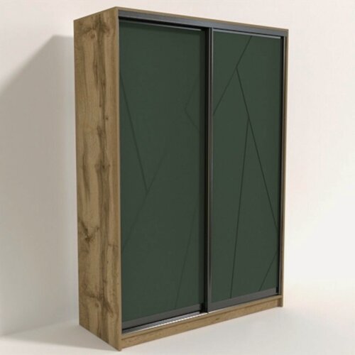 Изображение товара Шкаф-купе ЭльфОла "Геометрия" 152*60*240 см, дуб вотан, фрезеровка на МДФ