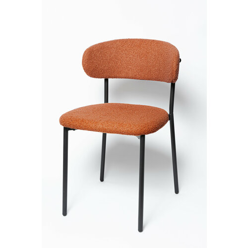 Стул для кухни La Room DC-5030, обивка букле, металл, коричневый, барашек, 1 шт