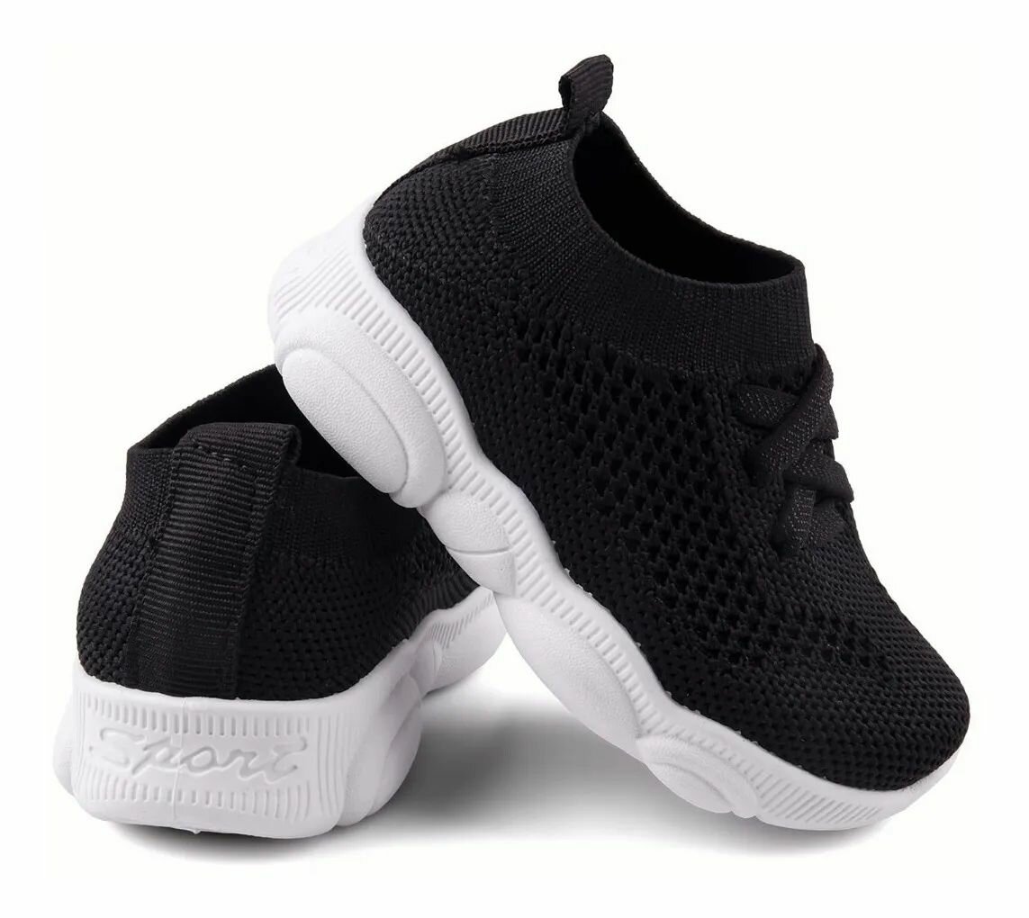 Кроссовки Кроссовки, размер длина стельки 16,5 см, черный