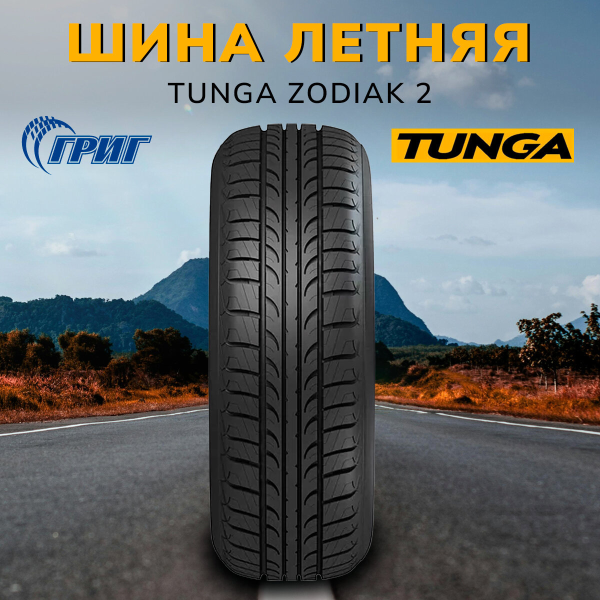 Tunga Zodiak 2 Шины летние 175/65 R14 86T от GrigShina — фото 1