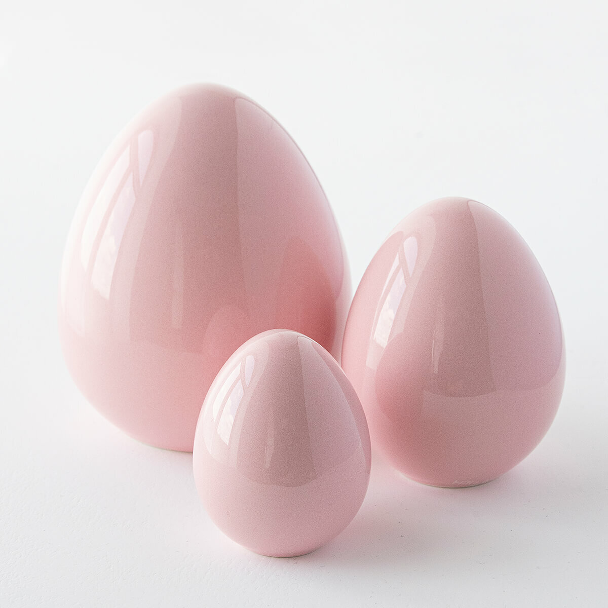 Яйцо Пасхальное, статуэтка "Egg Small", розовый, высота 7 см — фото 1