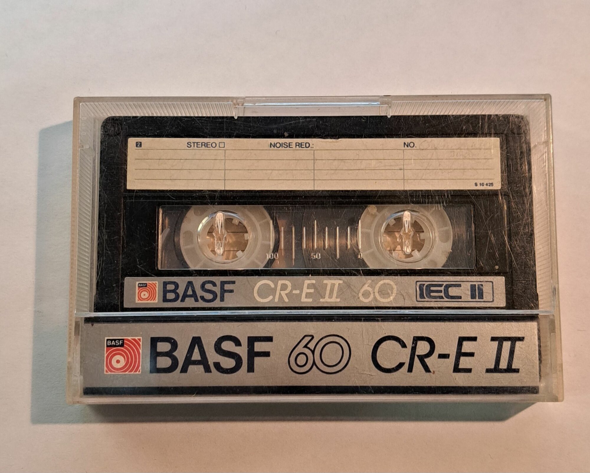 Аудиокассета BASF CR E II 60 1989г 