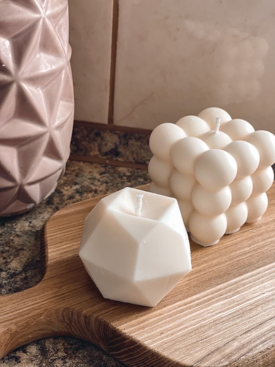 Набор молдов для создания свечей, мыла, 3 фигуры, фитили, держатели, COLOR Si — фото 1