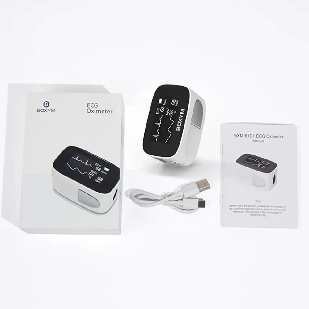 Schbit Портативный пульсоксиметр Bluetooth White