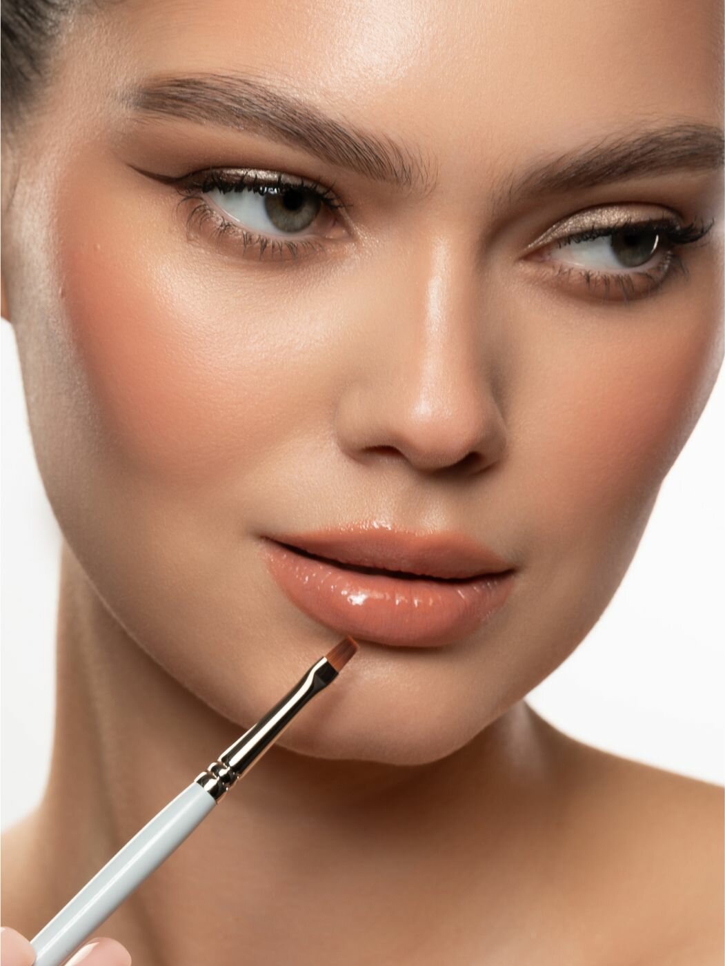 PIMINOVA VALERY N3 Кисть для губ с прямым срезом MORNING HAZE — фото 1