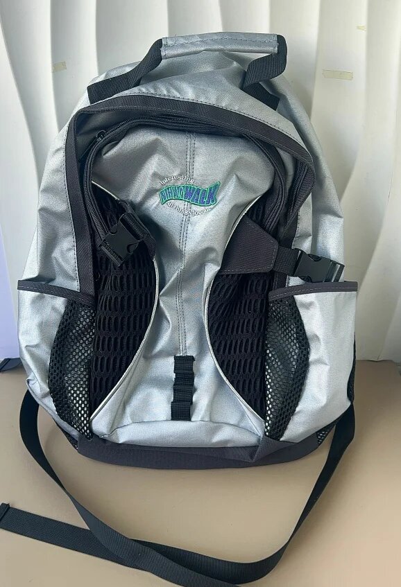 Винтажный рюкзак из искусственной кожи в стиле пэчворк, Серебристый, Женский