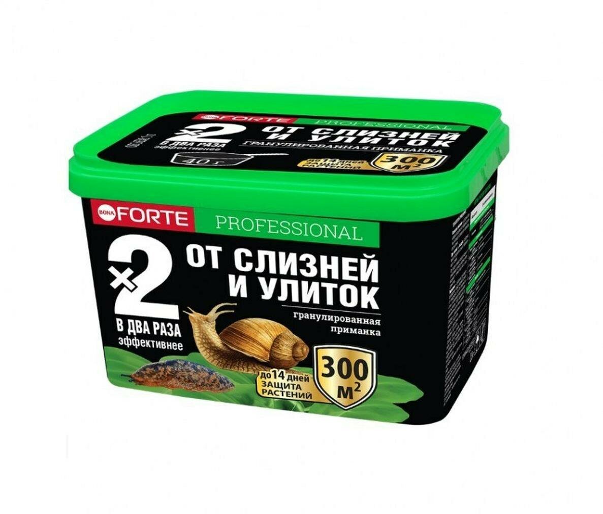 Cупер гранулы Bona Forte от слизней и улиток, контактно-кишечного действия, ведро 500 мл