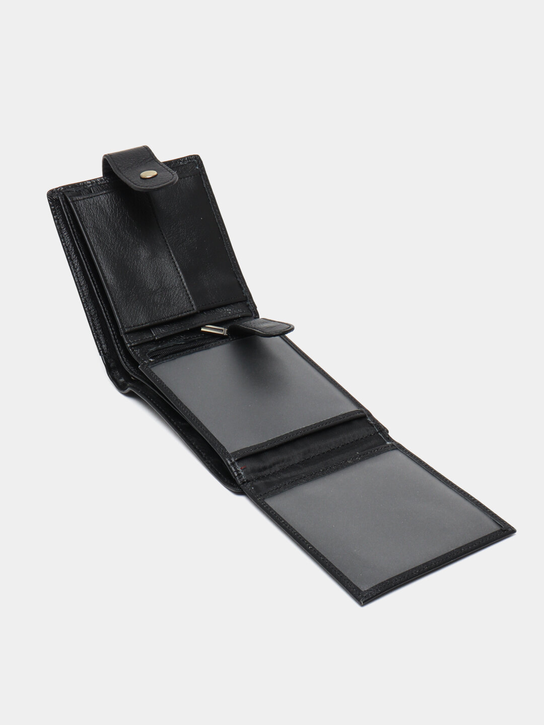 Кошелек GENUINE LEATHER, фактура гладкая, black — фото 1