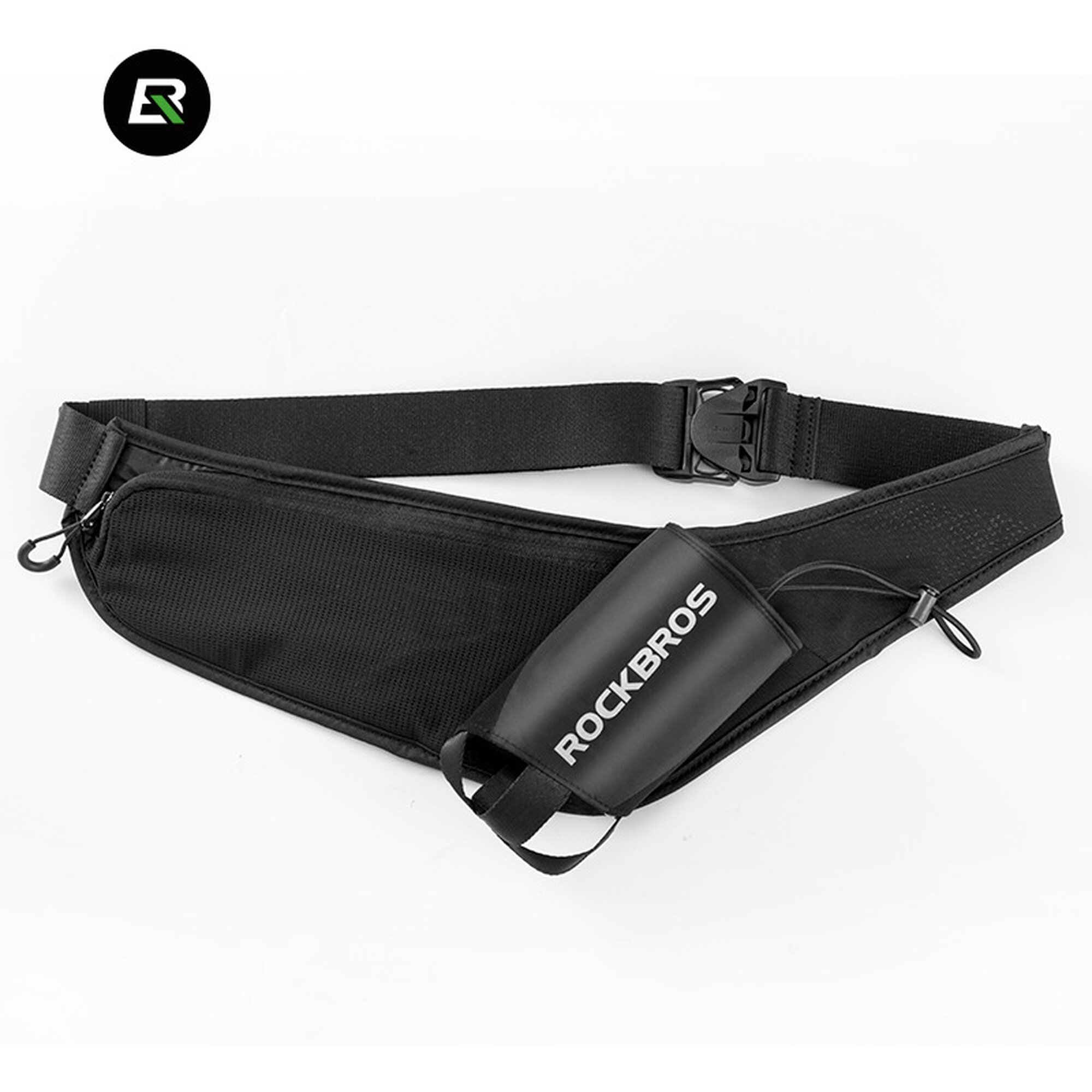 Сумка поясная RockBros, фактура матовая, черный матовый — фото 1
