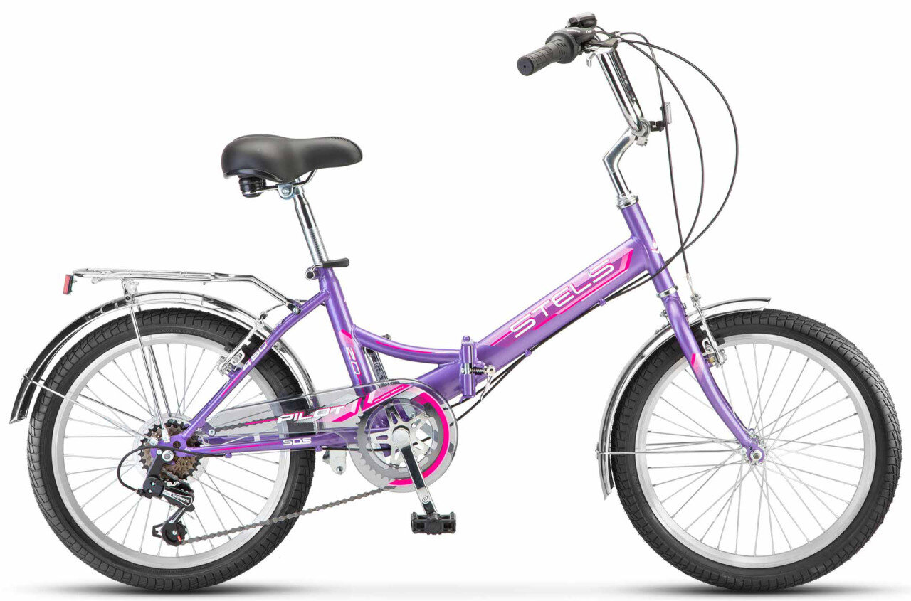 Складной велосипед Stels Pilot 450 V Z010 (2025) 20 Фиолетовый (135-180 см)