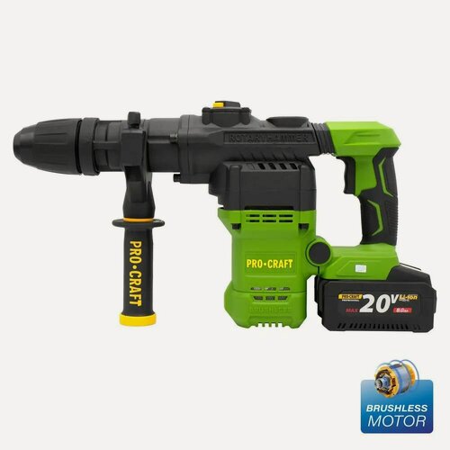 Изображение товара Аккумуляторный перфоратор Procraft PHA50 SDS MAX Brushless Motor (1АКБ)