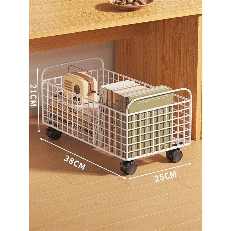 Небольшую книжную полку рядом со столом-стеллажом можно передвинуть