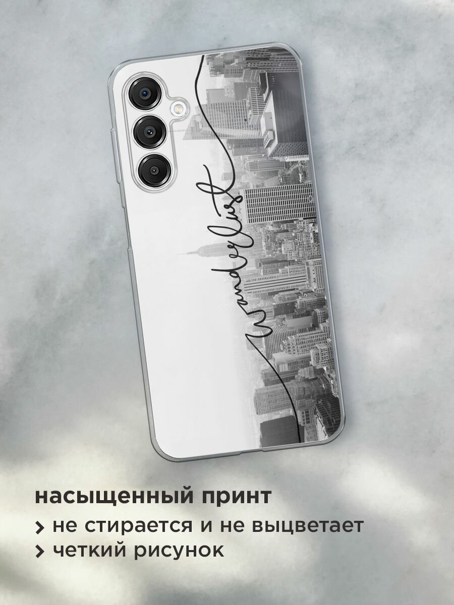 Чехол на Samsung Galaxy A16 / Самсунг А16 с принтом "Черно город" — фото 1