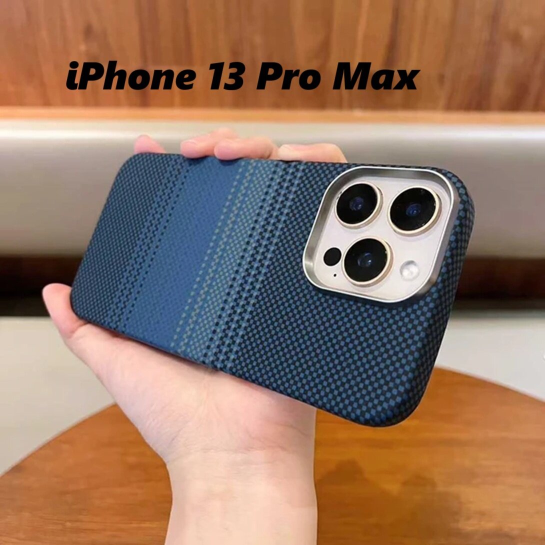 Чехол, для iPhone 13 Pro Max карбоновый, Classic, Free Airli