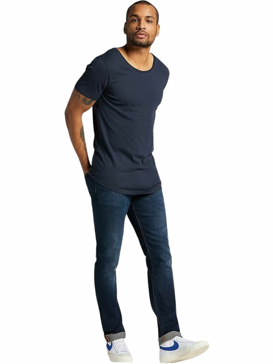 Джинсы зауженные Lee Men Luke Jeans, размер 38/34, темно-синий деним — фото 1