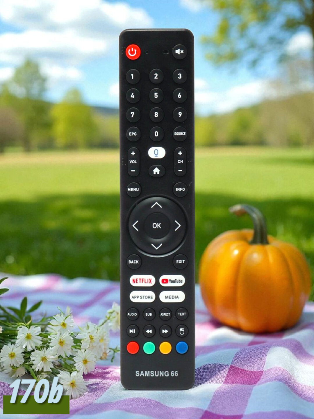 Пульт Samsung 66, для Smart TV, с кнопками Netflix, YouTube, инфракрасный