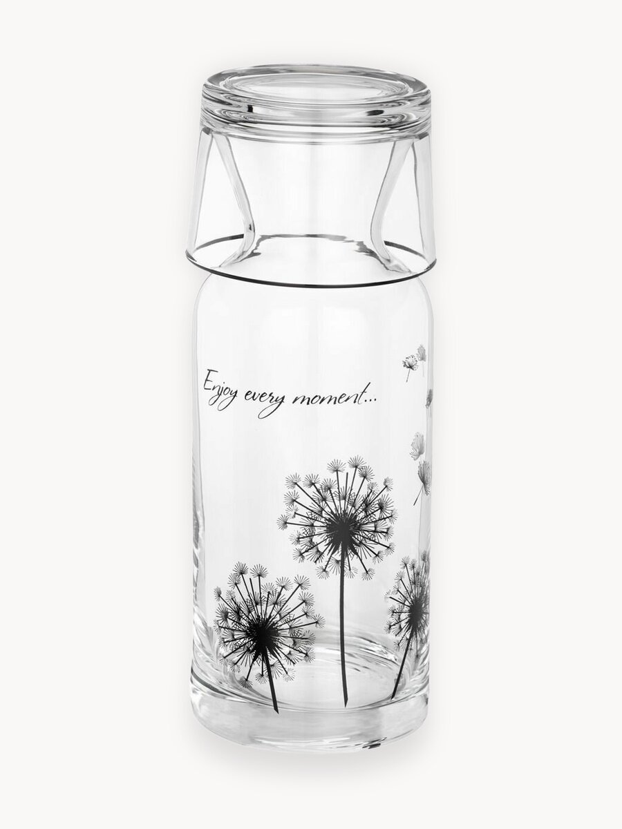 Графин Lefard "Dandelion", стеклянный, с крышкой стаканом, 700 мл