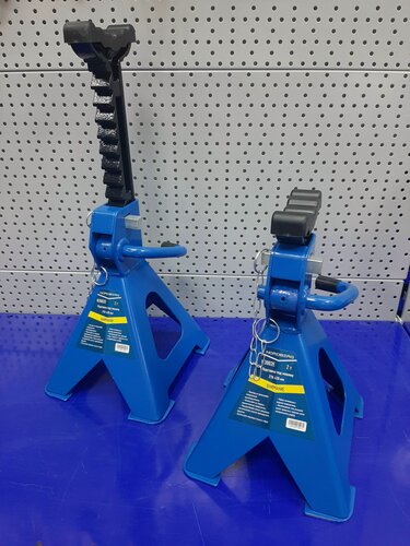 Изображение товара Подставка страховочная 2т. (комплект 2 шт.) для автосервиса NORDBERG / Стойка страховочная с гребёнкой