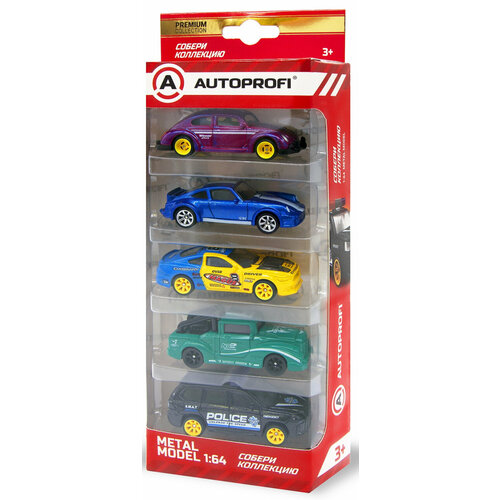 Набор коллекционных машинок 164 5 шт AUTOPROFI SET-0504 1299₽