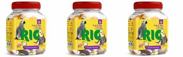 RIO Лакомство для птиц Фрукты и орехи, 160 г, 3 уп