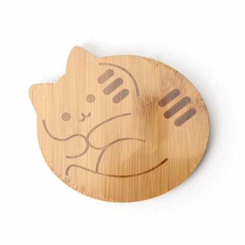 Доска сервировочная FatCat 15х13 см бамбук 1070₽