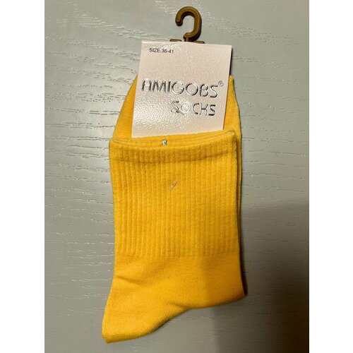 Носки , размер 36-41, желтый носки размер 36 41 желтый
